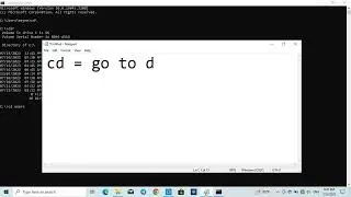 How to use command cd in Command Prompt easy way