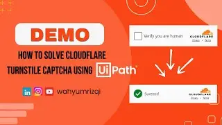 Demo How to Solve Captcha from Cloudflare Turnstile using UiPath
