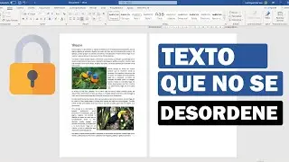 HOW TO PREVENT WORD TEXT FROM MOVING