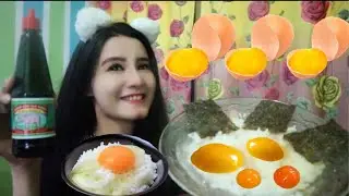 MUKBANG NASI LAUKNYA TELUR AYAM MENTAH | TAMAGO KAKE GOHAN