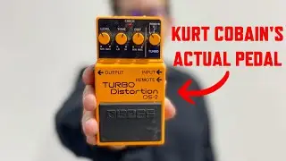 Playing Kurt Cobain's ACTUAL Distortion Pedal | Nevermind Tour Boss DS-2 Turbo Distortion