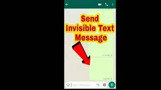 How to Send Blank Message On WhatsApp |💯% Working Trick | Empty Message on WhatsApp