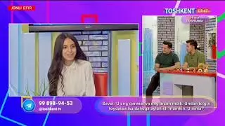 Toshkent kanalining "Salom, Toshkent!" ko'rsatuvida qiziqarli savollarga qiziqarli javoblar 😍
