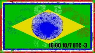 Brasil Vs. França Timelapse - PixelCanvas.io