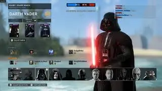 Rogue One Darth Vader (MAX LEVEL 1000) pulled up for a Competitive 4v4 - Star Wars Battlefront 2