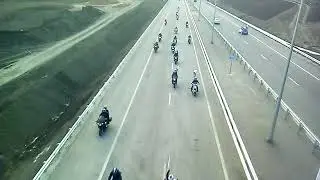 Байкеры на открытии крымского моста 16.05.2018 