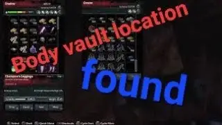 conan exiles... body vault location found...go check dm if you find