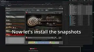 Installation and Snapshots in kontakt - Guitar Series