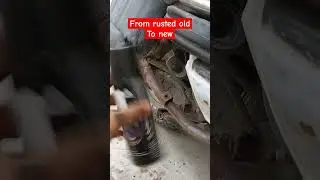 Convert old silencer from rusted to new #activa #tvs #threads #restoration #diy #diyvideo #trending