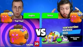 TURKISH ACCOUNT vs ENGLISH ACCOUNT (WE OPENED 200 PUMPKIN BOXES)!!! - Brawl Stars