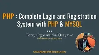 PHP - Complete Login and Registration System - (Registering Users  - 5 of 48)