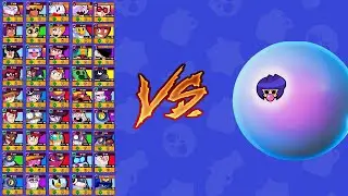 ЖВАЧКА БИБИ  ПРОТИВ ВСЕХ БРАВЛЕРОВ В BRAWL STARS | ПВП БРАВЛЕРОВ | 1vs1