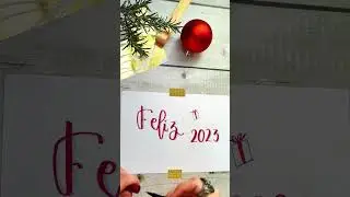 🎁FELIZ 2023🥂 #shorts #handlettering #art #lettering #flowers #diy #year