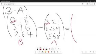 SUBTRACTION OF A (3X3) MATRIX.