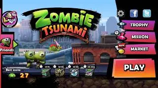 Zombie Tsunami (by Mobigame) - free offline runner for Android and iOS - gameplay.
