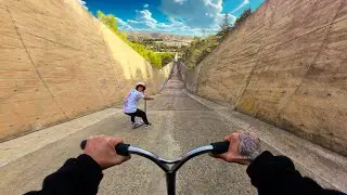 THE MOST DANGEROUS DESCENT ON A SCOOTER!
