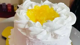 How to make Eggless Pineapple cake, free tutorial by teen baker