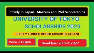 UNIVERSITY OF TOKYO SCHOLARSHIP 2023 | Fully Funded Scholarships for International Students.