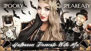 HALLOWEEN DECORATE WITH ME 2024! | Spooky Art Deco Speakeasy Ideas