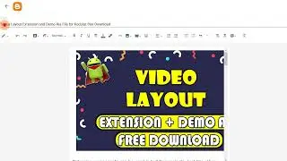 Video Layout Extension and Demo Aia File for Kodular free