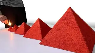 🔥 🔥 DIY Pyramids Domino With Matches - AMAZING FIRE DOMINO