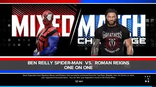WWE Roman Reigns vs Spider 🕷️🕸️ Man Face to Face Mixed Match CHALLENGE