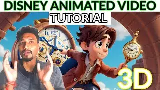 HOW TO MAKE DISNEY STYLE ANIMATED VIDEO !! DISNEY STYLE 3ED VIDEO BANAOO 5 MIN #ai