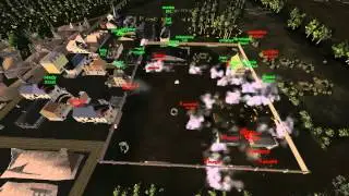 WWII Online: Battleground Europe Battlecam  - Last minutes of Habay uncut