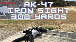 AK-47 Iron Sight 300 Yards | 8 Inch Steel Plate Target
