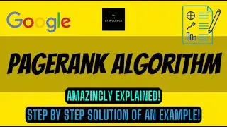 PageRank Algorithm | Solved Example | Link Analysis | Big Data Analytics Tutorial 