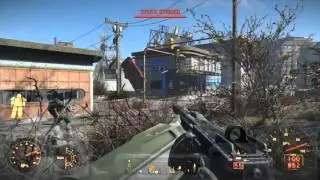 Fallout 4 glitched car lol