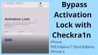 Bypass iCloud Activation Lock With Checkra1n!Error -20 and remote host error fix.