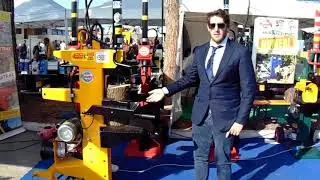 Dimostrazione Spaccalegna Mundial Vjmar da 15 ton. corsa 450