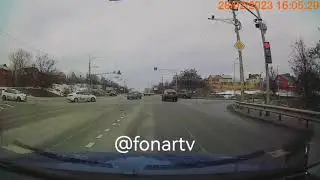 Проезд на красный свет белгородца на BMW X6
