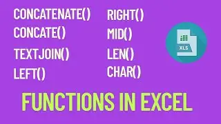 Text Functions in Excel. Part1    #excel #exceltutorial #data