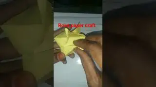 #shorts/How to prepare paper craft rose(Mani creative world)