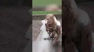 эта девушка прыгнула в озеро в день своей свадьбы 🥹