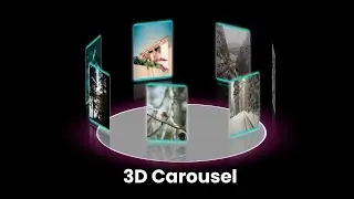 3D Image Carousel With HTML CSS & JavaScript
