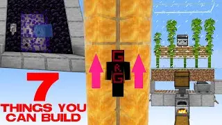 7 Thing YOU Can Build In Minecraft (With Tutorial)