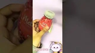 A 3d sticker keyring..recycle idea