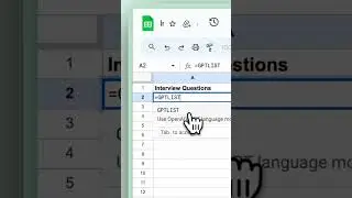 How to generate interview questions with AI in Google Sheets | AI Tutorial