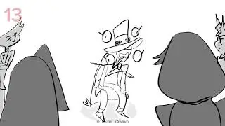 Storyboard GUESS WHAT CHARLIE - God in Hazbin hotel meet Charlie