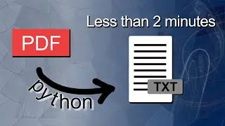 Get text from a .PDF file | Python in less than 2 minutes