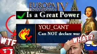 EU4 but Great Powers CANNOT DECLARE WAR - EU4 AI Only Timelapse