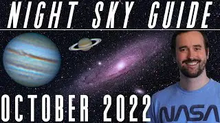 The Night Sky | October 2022 | Orionids Meteor Shower | Jupiter & Saturn | Astrophotography