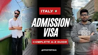 Admission to Visa Full Process Explained for Italy 2026🇮🇹 Study in Italy A–Z Complete Guide