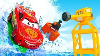 Игрушки машинки Тачки - Молния Маквин и авария на стройке! Видео про машинки для мальчиков