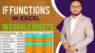 If Function in Ms excel | How to Use IF Function in Excel | Google sheets | MS excel tutorial Bangla