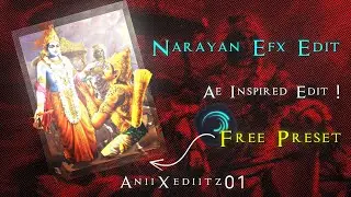 Mahabharat Narayan Edit | Ae Inspired Preset | Alight Motion Edit |Free Preset 🗡️🚩