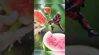 The best Deadpool shot I’ve ever done 🤣🍉 #deadpool #marvel